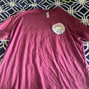 Men's Maroon Graphic T-Shirt